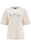 Apc Crewneck Short Sleeves T-shirt In Beige