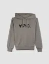 Apc Grand Vpc Sweatshirt In Gris Chine,dark Navy