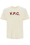 Apc A.p.c. T-shirts And Polos In Ecru/bordeau (white)