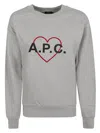 Apc Graphic Heart Design Organic Cotton Sweatshirt