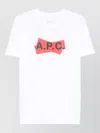 Apc Graphic Logo T Shirt Crew Neck In White