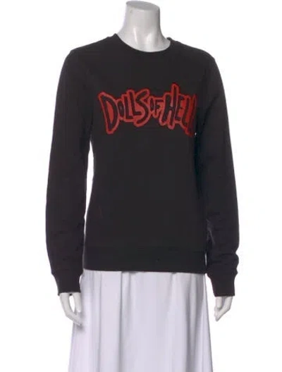 Pre-owned Apc Graphic Print Crew Neck Sweatshirt In Black