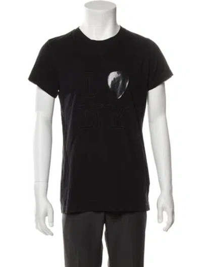 Pre-owned Apc Graphic Print Crew Neck T-shirt In Black