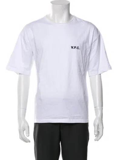 Pre-owned A.p.c. Graphic Print Crew Neck T-shirt In Black