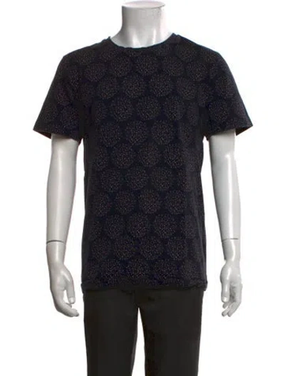 Pre-owned A.p.c. Graphic Print Crew Neck T-shirt In Black