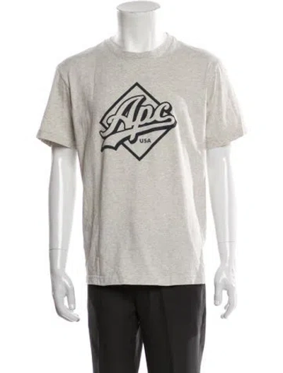 Pre-owned Apc Graphic Print Crew Neck T-shirt In Neutral