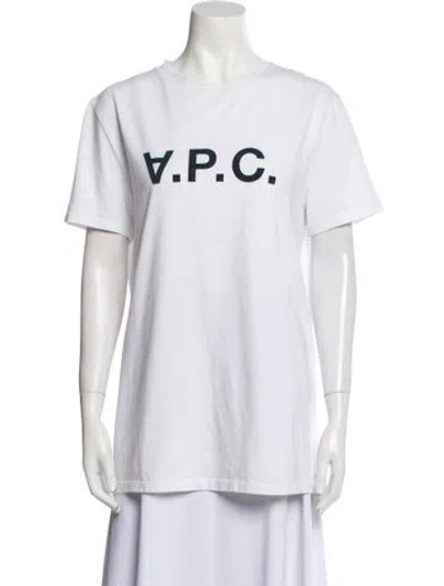 Pre-owned Apc Graphic Print Crew Neck T-shirt In Neutral