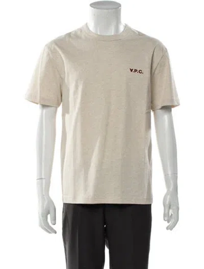 Pre-owned Apc Graphic Print Crew Neck T-shirt In Neutral