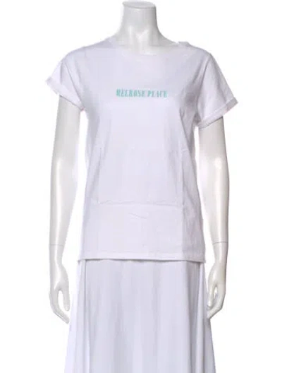 Pre-owned Apc Graphic Print Crew Neck T-shirt W/ Tags In White