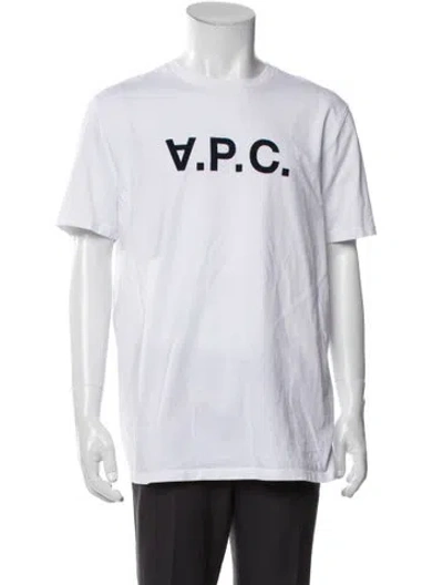 Pre-owned Apc Graphic Print Crew Neck T-shirt In White