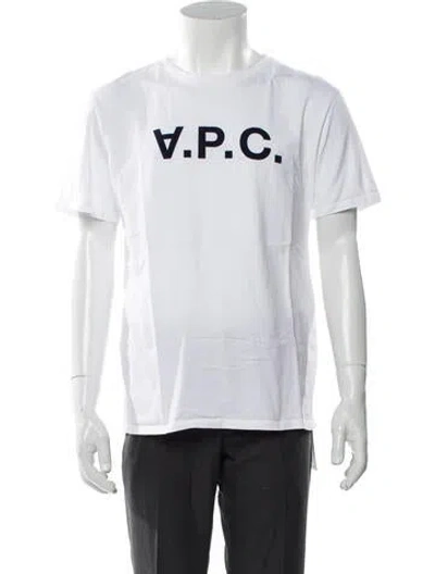 Pre-owned Apc Graphic Print Crew Neck T-shirt In White