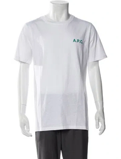 Pre-owned Apc Graphic Print Crew Neck T-shirt In White