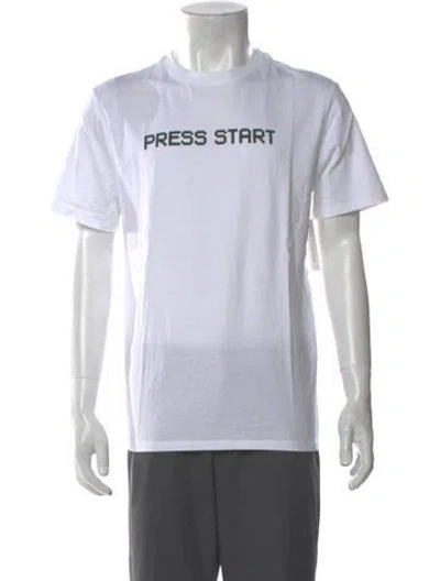 Pre-owned Apc Graphic Print Crew Neck T-shirt In White