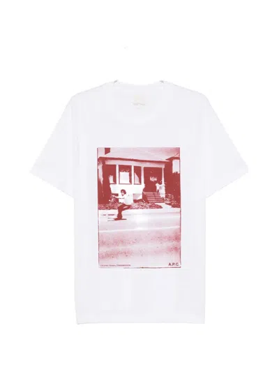 A.p.c. Graphic-print T-shirt In White