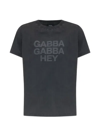 A.p.c. Graphic T-shirt In Black