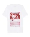 A.p.c. White Crew Neck T-shirt In Multi
