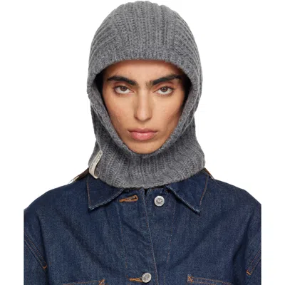 A.p.c. Gray Alix Balaclava In Lad Anthracite