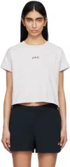 Apc Gray Asics Edition Cloud T-shirt In Plb Heathered Light