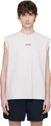 Apc Gray Asics Edition Sky Tank Top In Plb Heathered Light