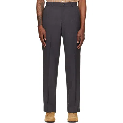 A.p.c. Gray Dylan Trousers In Purple