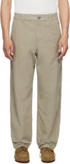 Apc Gray Fergus Jeans In Kae Gray Green