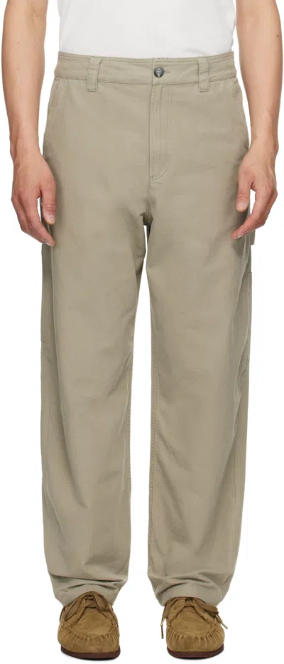 Apc Gray Fergus Jeans In Kae Gray Green