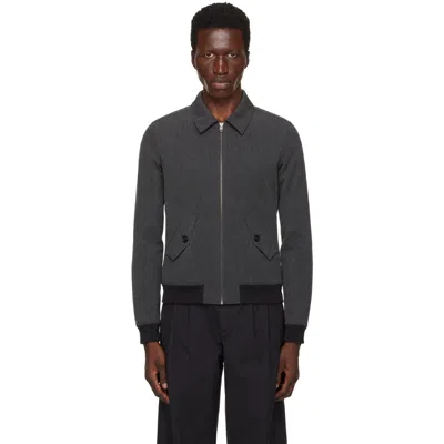 A.p.c. Gray Gaspard Cotton-wool Blend Jacket In Laa Grey