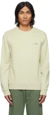 Apc Gray Item Sweatshirt In Vert Pale Chine