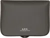 Apc A.p.c. Compact Coin Purse With Rectangular Design And Versatile Functionality In Brown
