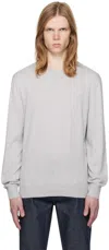 Apc Gray Julio Sweater In Plb Heathered Grey