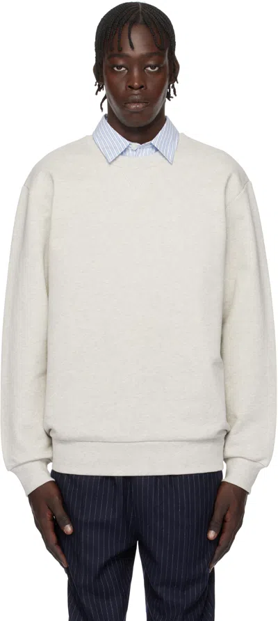 Apc Gray Label H Sweatshirt In Paa Heathered Ecru