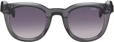 Apc Grey Lou Sunglasses In Lad Anthracite