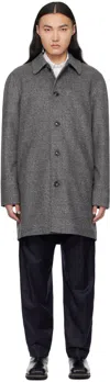 Apc Gray New Pete Mac Coat In Lad Anthracite