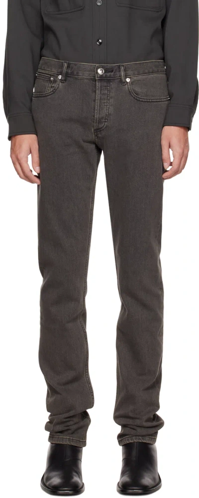 Apc Gray Petit Standard Jeans In Laa Grey