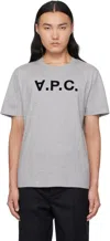 Apc Gray Standard Grand 'vpc' T-shirt In Tpi Heathered Grey