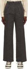 Apc Gray Tressie Trousers In Lad Anthracite