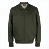 Apc Green Bomber Jacket With Ribbed Details In Green