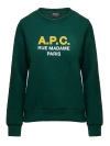 Apc A.p.c. Green Cotton Sweater In Green