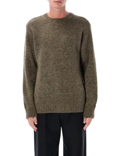 APC GREEN CREWNECK SOLID SWEATER