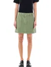 Apc A.p.c. Sarah Mini Skirt In Green