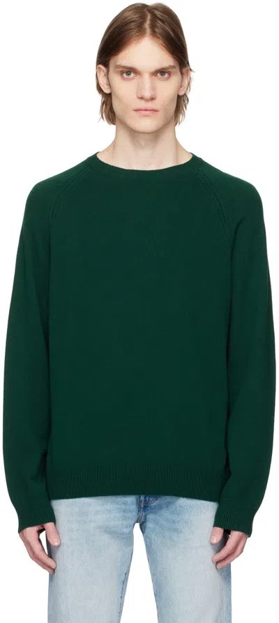 Apc Green Ross Sweater In Kaf Dark Green