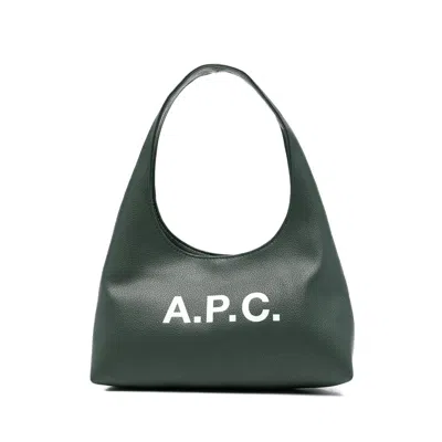 Apc Green Shoulder Bags