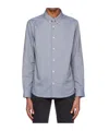 Apc Greg Button-down Shirt In Gray