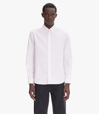 Apc Greg Logo Shirt M Fab In Fab - Pale Pink