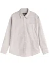 Apc Greg Striped Long-sleeve Shirt In Neutrals
