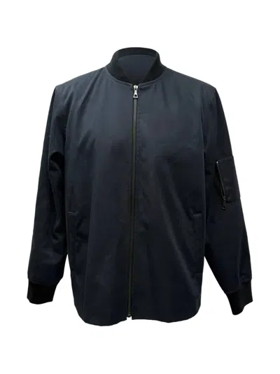 Pre-owned Apc Greg Zip-up Bomber Jacket In Blue