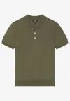Apc Gregory Polo T-shirt In Khaki