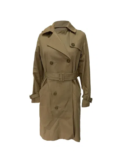 Pre-owned A.p.c. Greta Belted Trench Coat In Neutrals