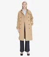 Apc Greta Trench Coat In Beige