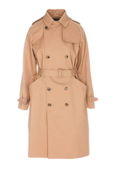 Apc Mantel A.p.c. Damen Farbe Beige